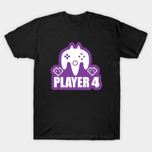 Gamer Player-4 Shirt and Gifts for Gaming and Gaming Lovers T-Shirt